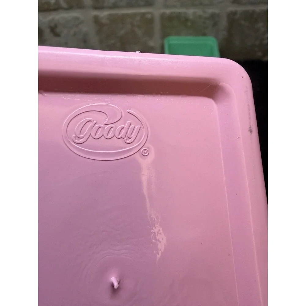 VTG Set Of 4 Goody Handi‎ Boxes Storage Containers Pastel Colors Plastic Lids